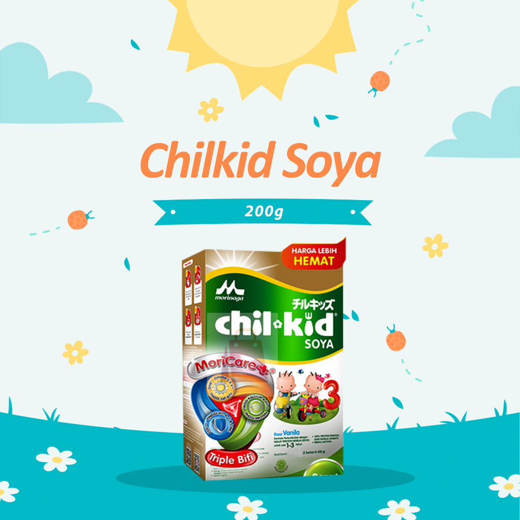 

Morinaga Chil Kid Soya Moricare+ Triple Bifi 200g Vanila