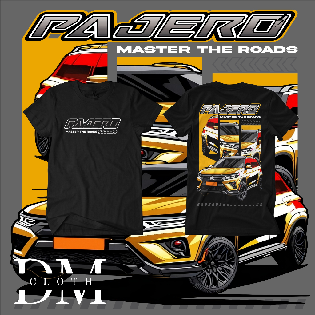 KAOS PAJERO SPORT BAJU MOBIL PAJERO SPORT T-SHIRT OTOMOTIF PAJERO