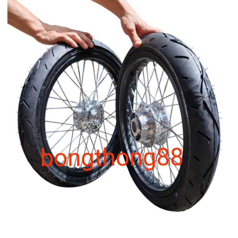 Velg Rossi Supra x125 dd 160 185 ring 17 plus ban 70/80 dan 80/80 ring 17 bonus ban dalam rakit stel