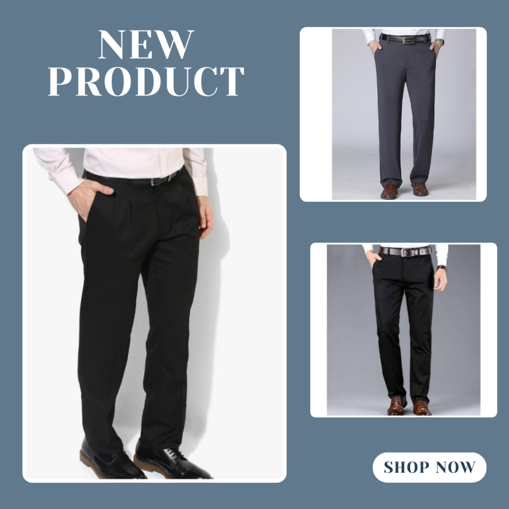 Celana Panjang kantor formal pria HITAM