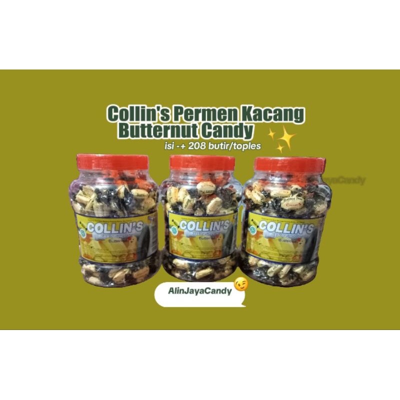 

Permen collins toples permen kacang isi -+208 butir / toples