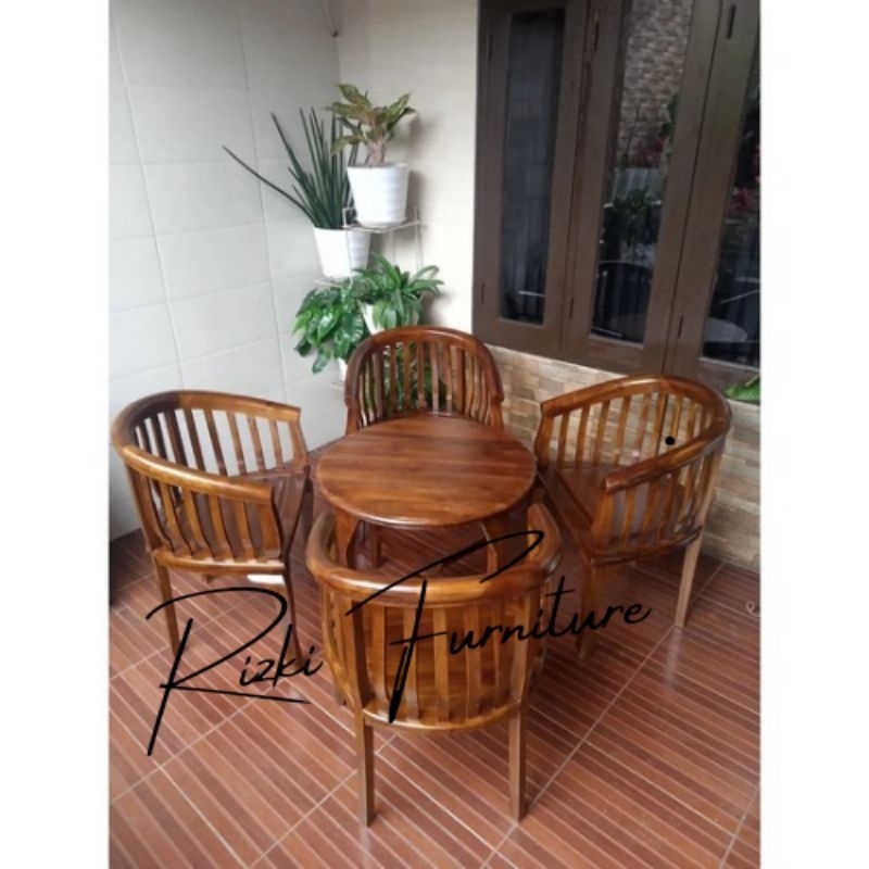 KURSI BETAWI KAYU JATI / KURSI TERAS KAYU JATI / KURSI TERAS MINIMALIS