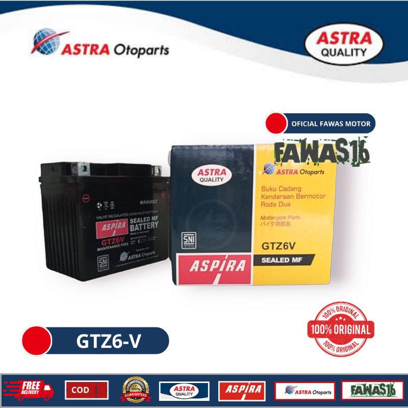 aki motor Vario150/pcx GTZ6V Aspira original