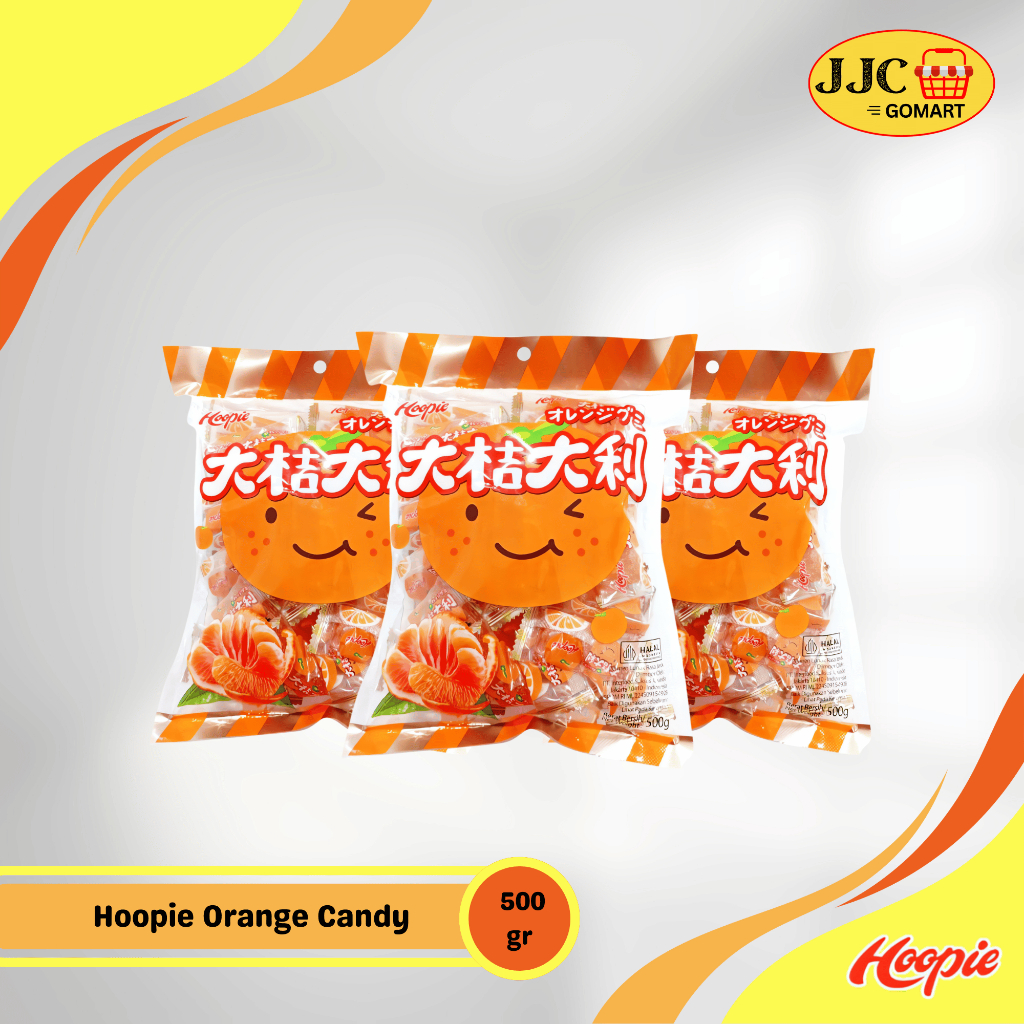 

Hoopie Orange Candy 500gr | Permen Jeruk | Jelly Jeruk