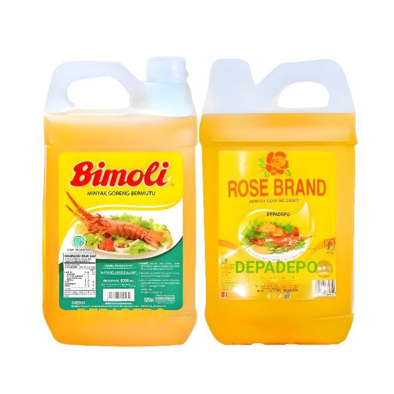 

PAKET HEMAT MINYAK BIMOLI & MINYAK ROSE BRAND JERIGEN 5 LITER TERMURAH