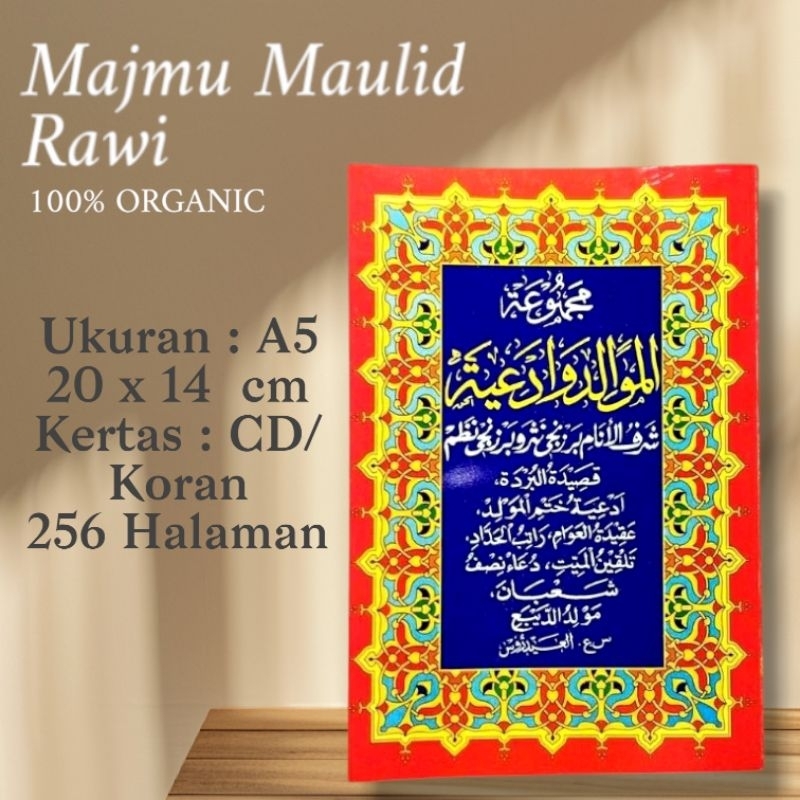 Kitab Majmu Maulid Rawi Barzanji diba azab ukuran A5