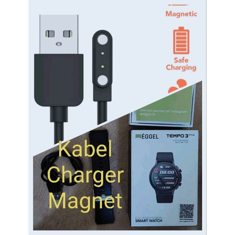 AIG Eggel Tempo 3 Style Smart Watch Kabel Charger Smartwact Eggel Valor Tempo 3 Style Tempo 2 tempo