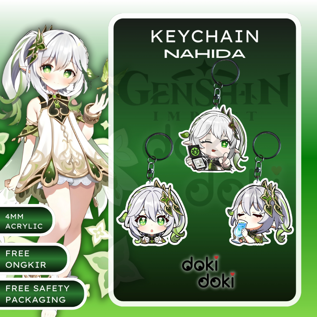 GANTUNGAN KUNCI KEYCHAIN NAHIDA GENSHIN IMPACT