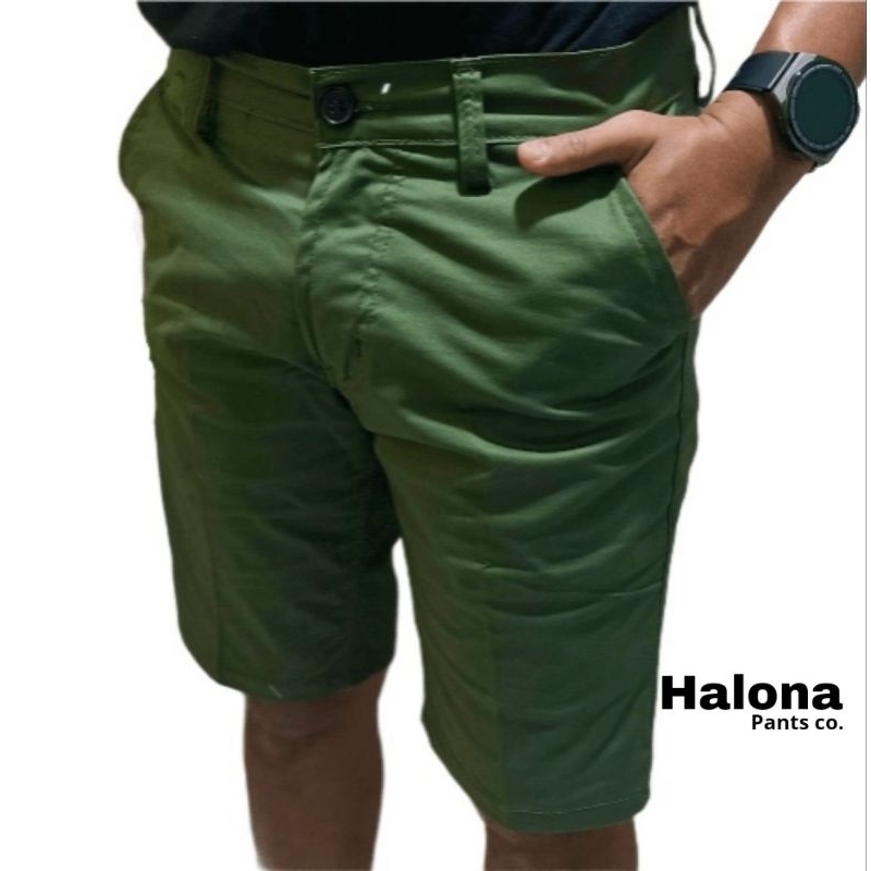HalonaPantsco. - Celana Pendek Pria - Chinos Short - Premium Quality "ARMY"