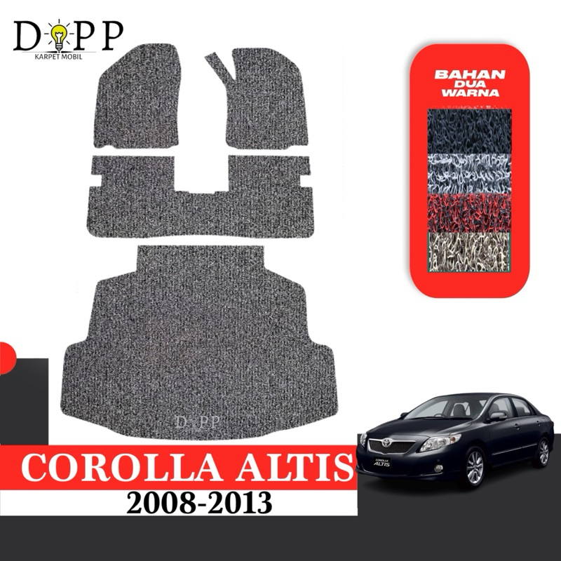 Karpet Mobil Corolla Altis / Karpet Mobil Mie Bihun Toyota Corolla Altis 2008 - 2013 Bahan Premium