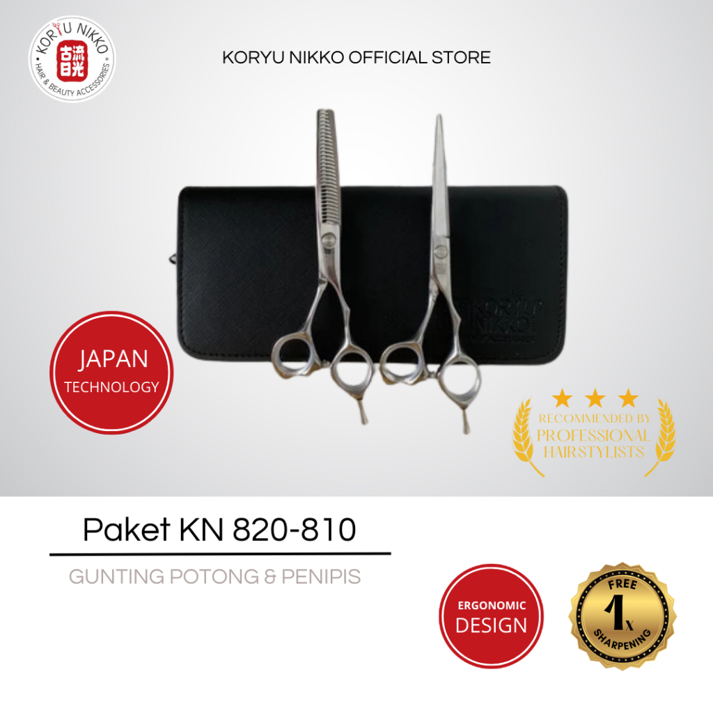 

NEW PRODUCT KORYU NIKKO - SCISSORS - PAKET KN 820-810 - SILVER JAVABSJSG