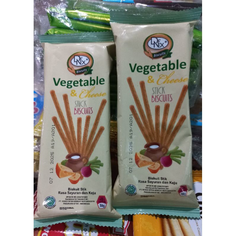 

Vegetable & Cheese Stick Biskuit Isi @50g