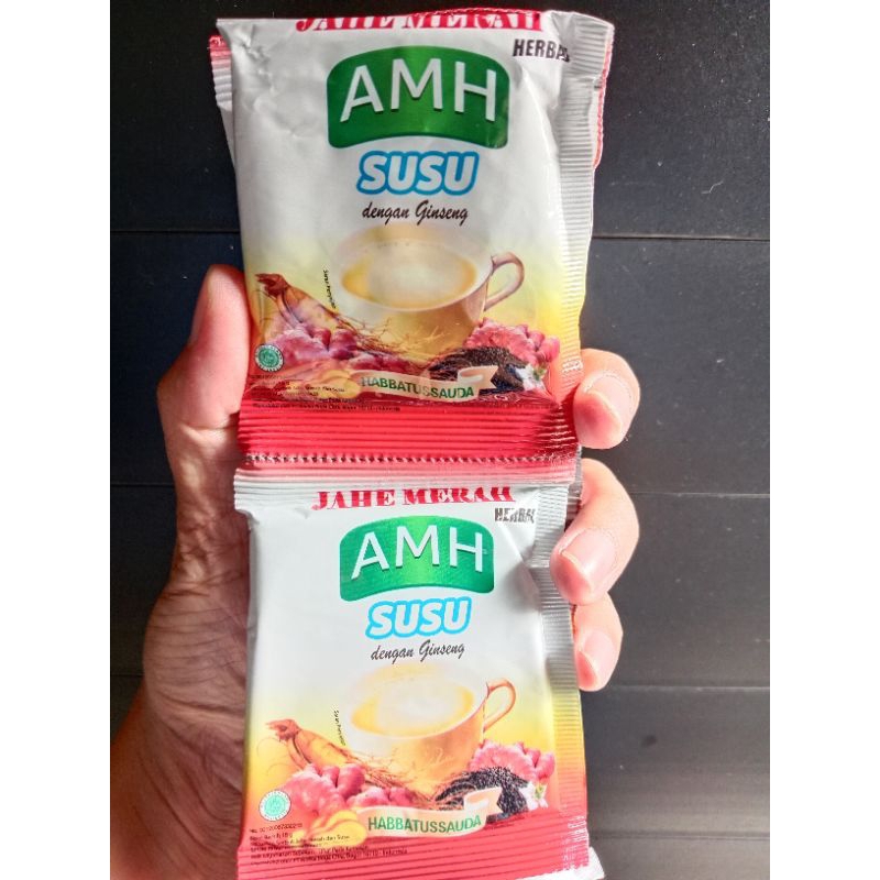 

Jahe Merah Susu Herbal AMH 1 Renceng isi 10 sachet