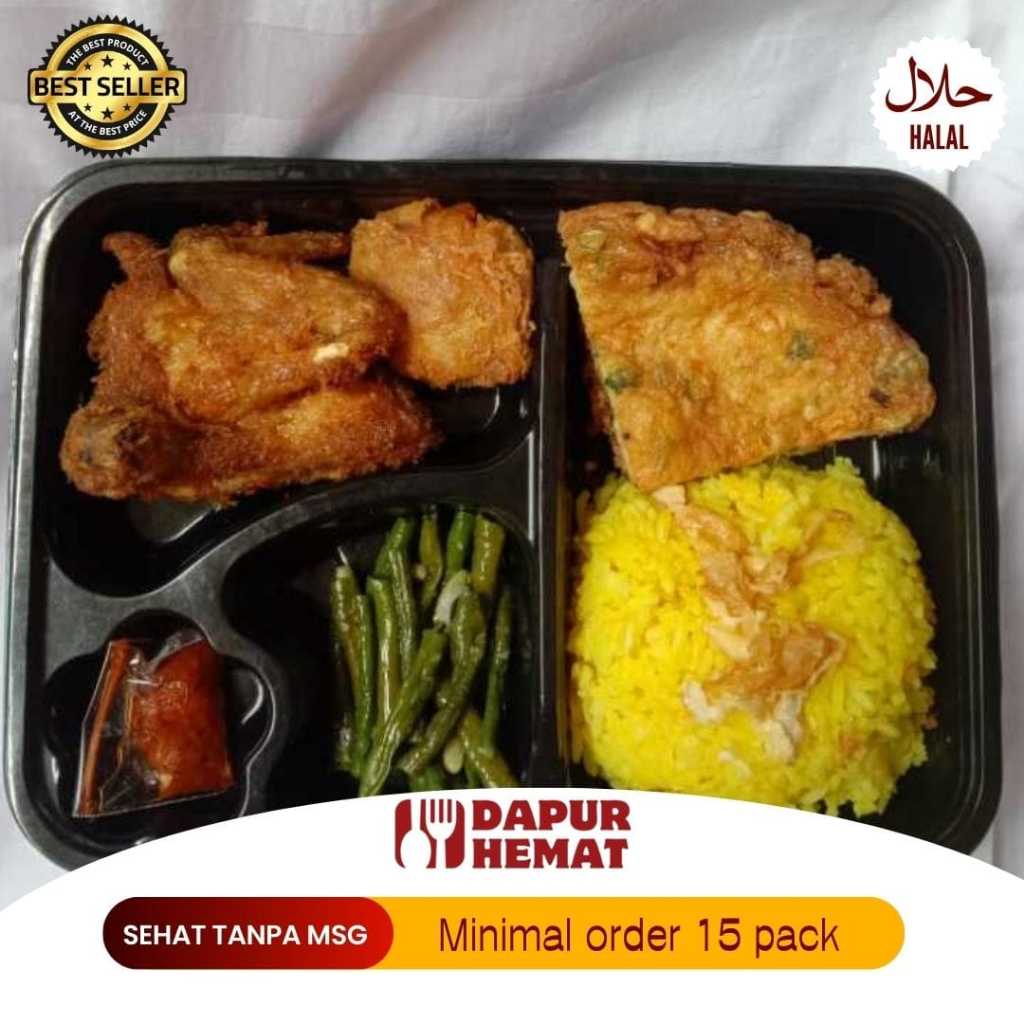 

Dapur Hemat - Makanan Siap Saji Nasi Bento Ayam Goreng Pot 8 Halal Enak Pas Untuk Semua Acara