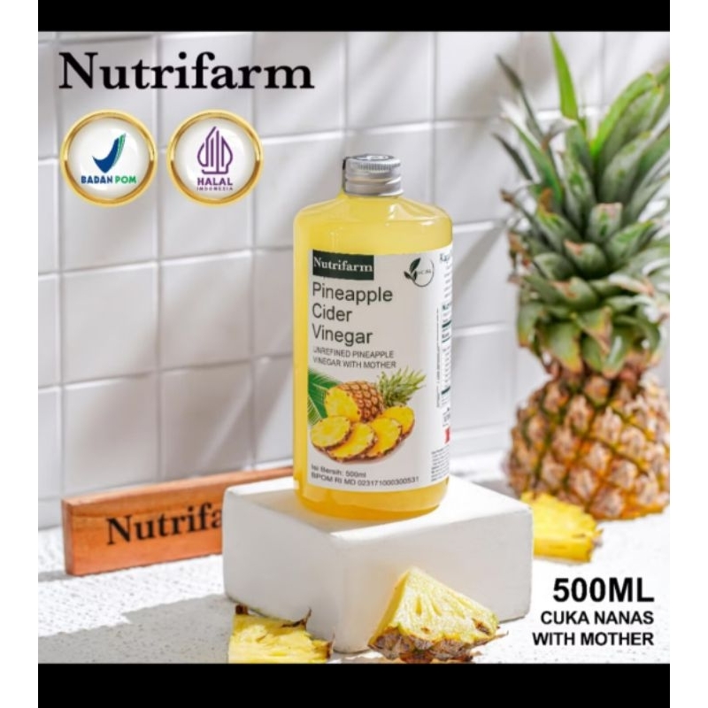 

Nutrifarm Pineapple Cider Vinegar|Cuka Nanas with Mother 500ML