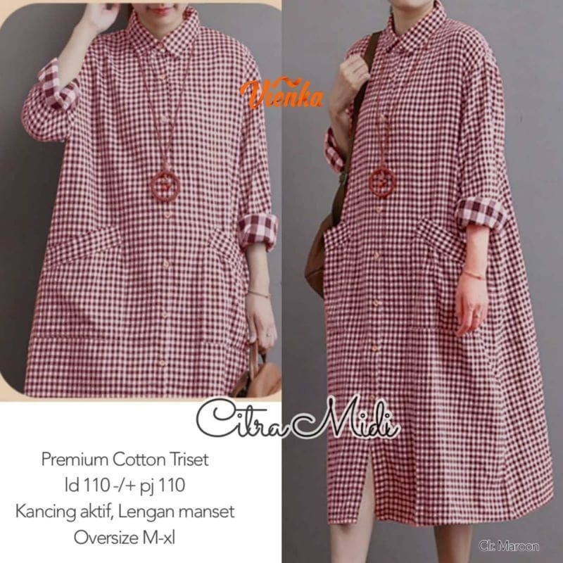 Tunik kotak Remaja kekinian Cantik dan Elegan Baju Tunik Remaja Modern Terbaru Tunik kotak Atasan Pa