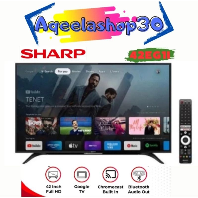 SHARP  2T C42EG1I FULL HD GOOGLE TV 42 INCH 42EG1I