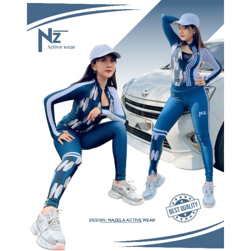 BAJU SENAM BERKUALITAS SXB SPORT MAXWELL JACKET CROP AND LEGGING WANITA