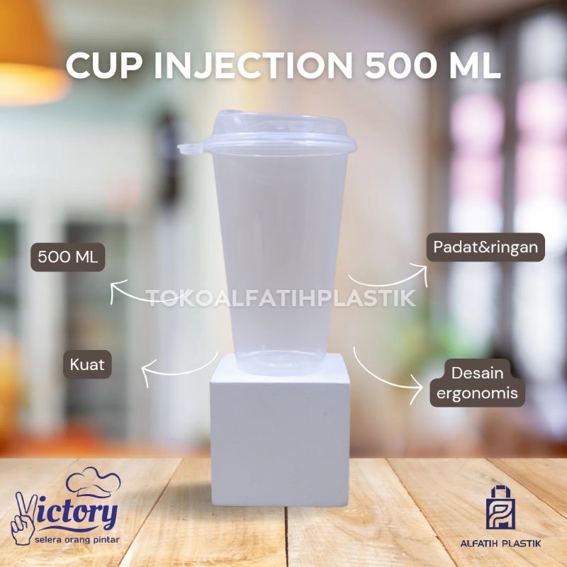 

Ukf5Pc6F4H (Kuliner.Kita) Gelas Cup Injection / Injeksi + Tutup Merk Victory Ukuran 380Ml (12Oz)