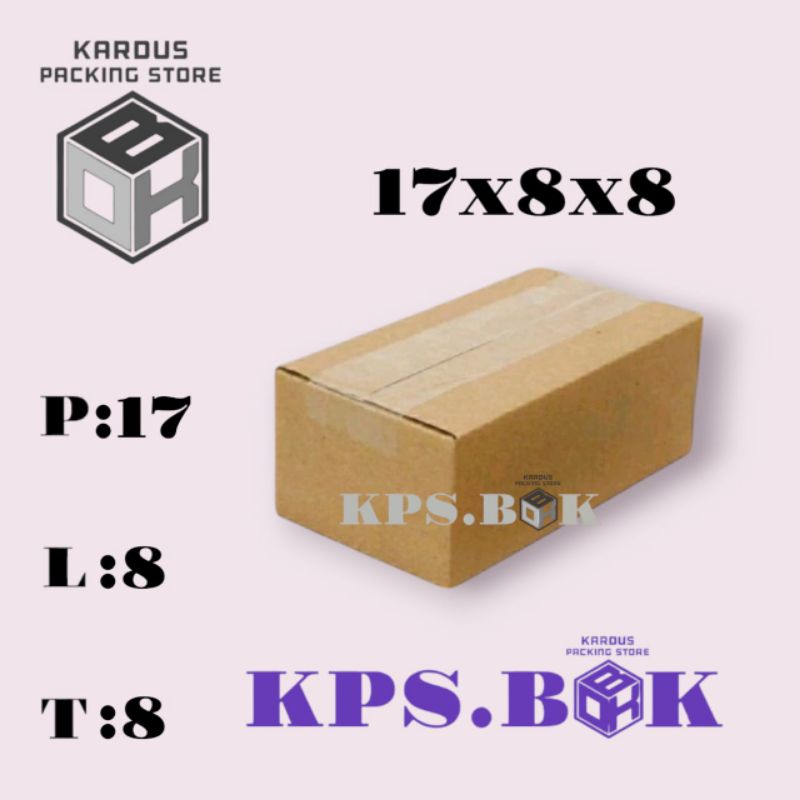 

kardus box packing 17x8x8