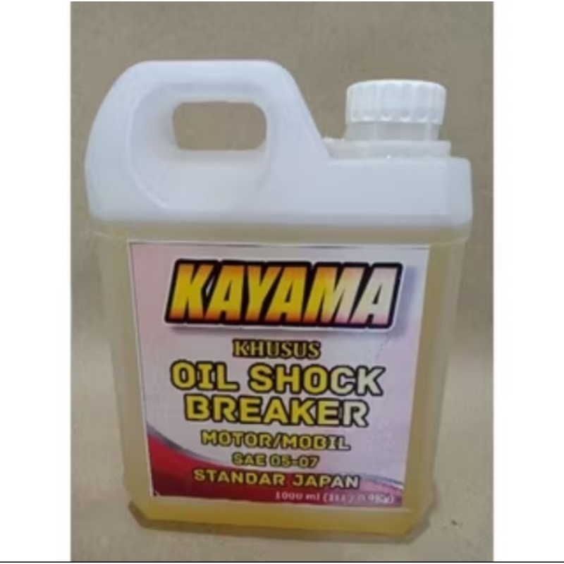 Oli shock breaker motor/ mobil merk KAYAMA standart Japan 1 liter.oli hidrolik, oli dongkrak, oli hi