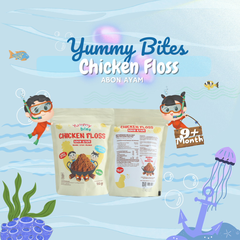 

Yummy Bites Abon Ayam - Abon MPASI Si Kecil - Crunchy - Tanpa Penguat Rasa - Abon 100gr