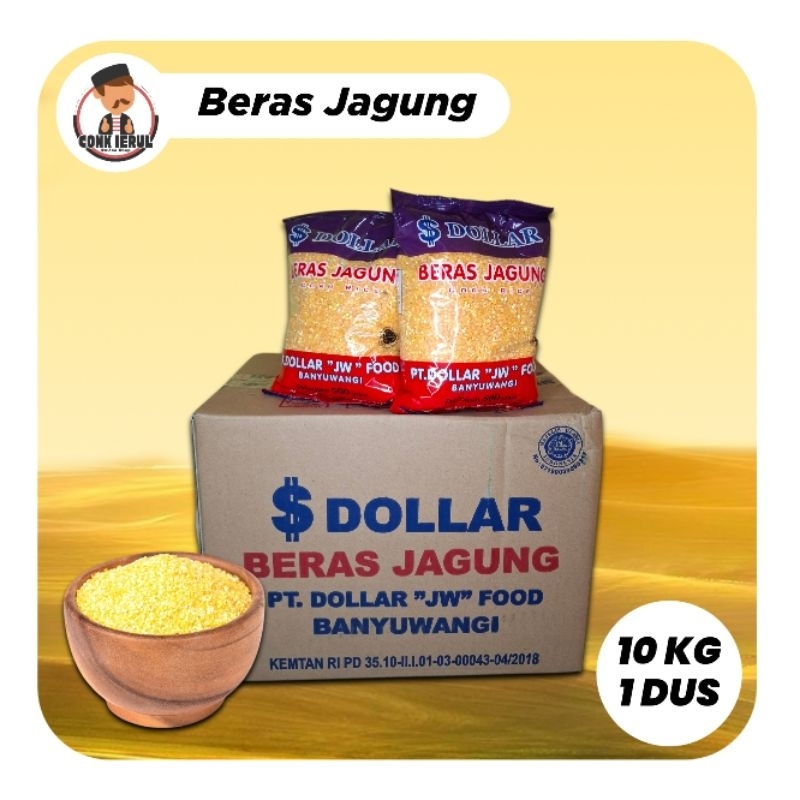 

10 Kg / 1 Dus Beras Jagung Dollar, Super Premium, Harga Grosir