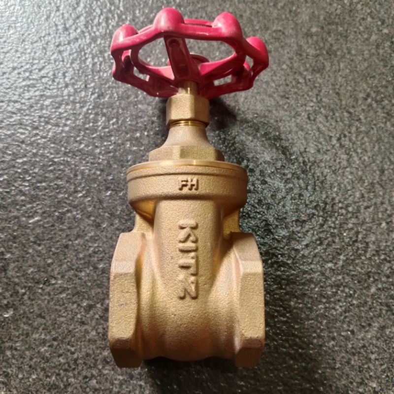 Gate valve KITZ Brass/kuningan FH 125 size 1 inch screw