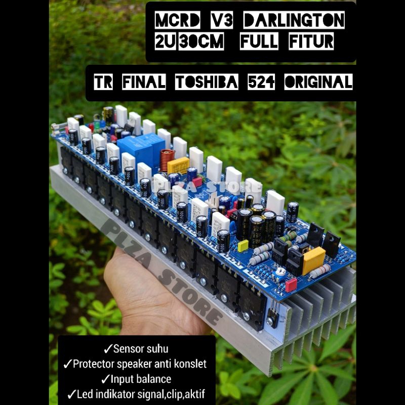 Driver power amp MCRD V3 Darlington 2u Fullfitur 10set final 524 original fullset tinggal colok PSU 
