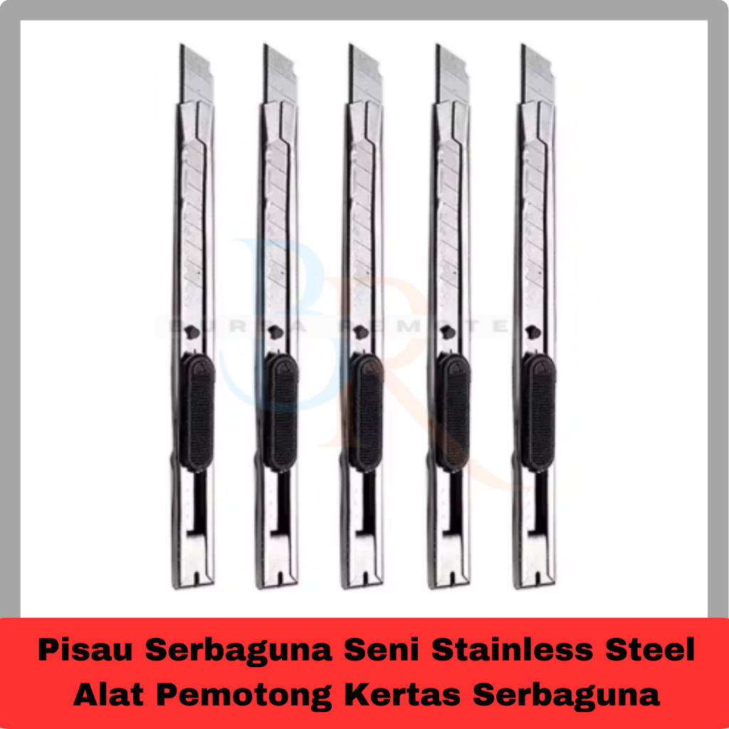 

Pisau Serbaguna Seni Stainless Steel Alat Pemotong Kertas Serbaguna Cutter Mini 5PCS