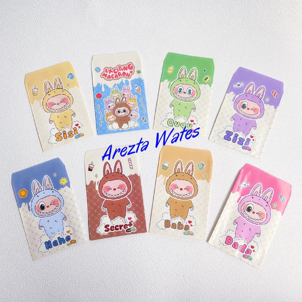 

Amplop Lebaran angpau medium isi 10pcs karakter anak kombinasi labubu