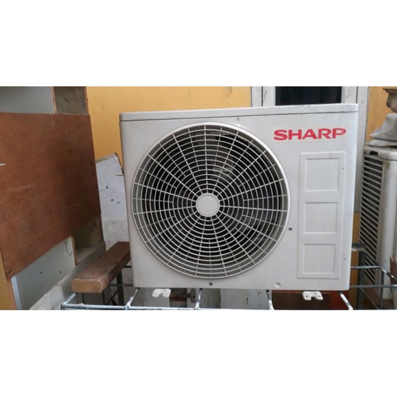 outdoor AC Sharp 1pk frion R22 kondisi di jamin normall, full frion, no tipu"✋