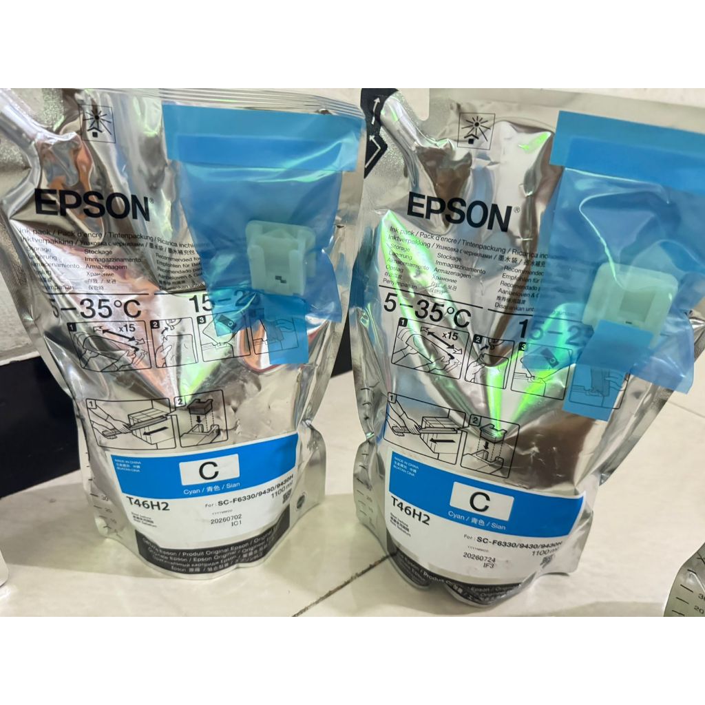 T46H2 tinta cyan Untuk printer sublim epson SC-F6330/F9430/F9430H