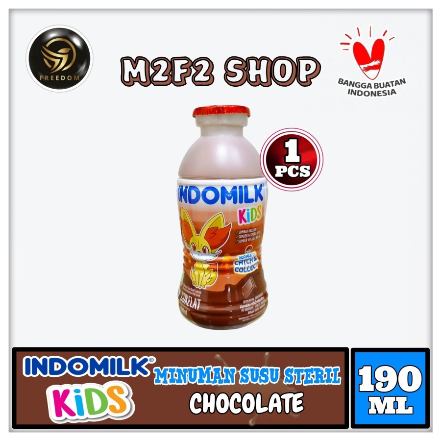 

Susu Indomilk Steril Botol Pet Cokelat | Chocolate - 190 ml (Kemasan Satuan)