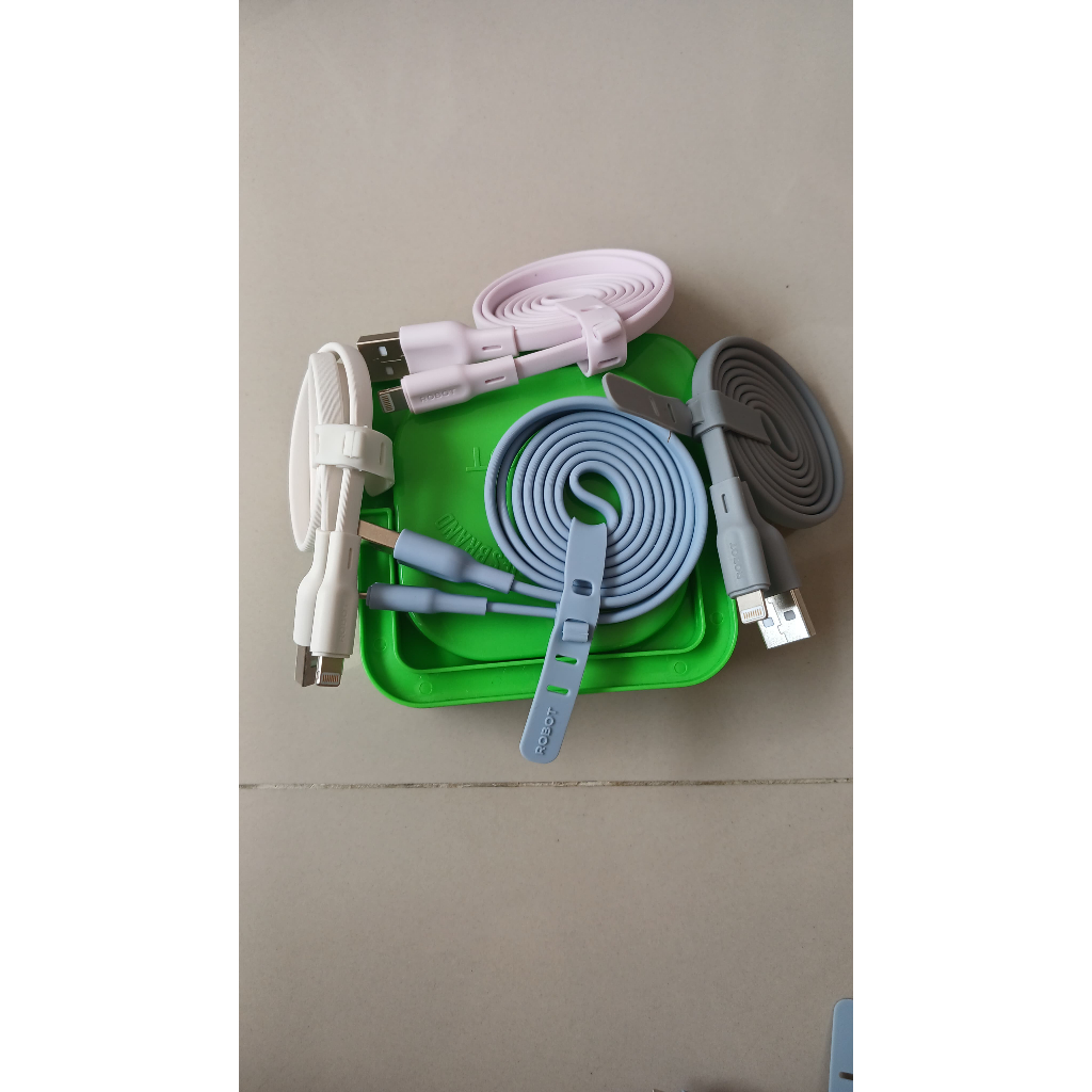 Kabel Data Usb Robot RGL100 Lightning Iphone