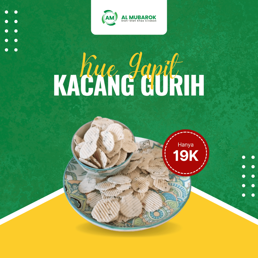 

Kue Gapit Kacang Khas Cirebon – Gurih dan Lezat 250gr, 500gr, 1Kg