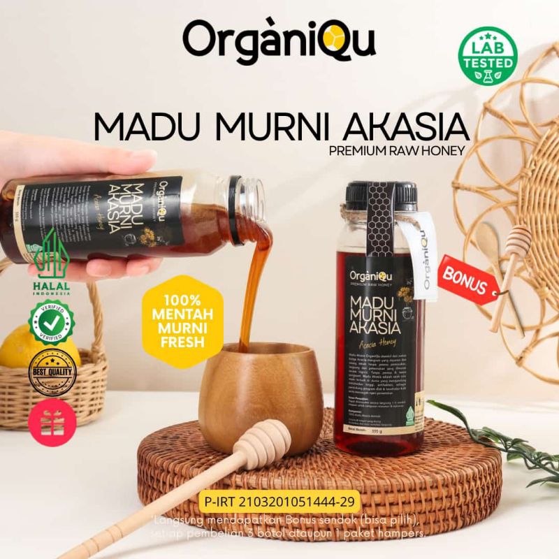 

[ORGANIQU] PREMIUM RAW HONEY MADU MURNI AKASIA