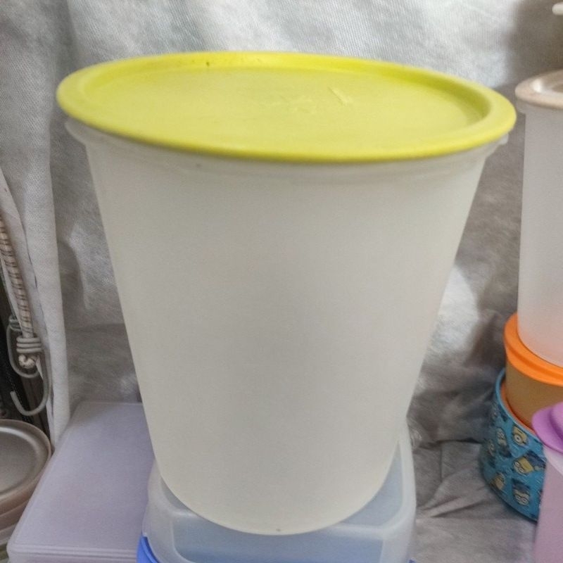 Toples Snack Keeper Texture Deco Canister 2,8L, 4L, 5L tupperware ori second preloved