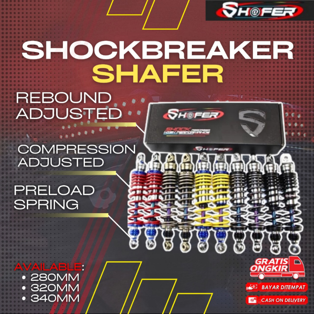 SHOCKBREAKER SHAFER ORIGINAL THAILAND UK 280 320 340 UNIVERSAL BEBEK