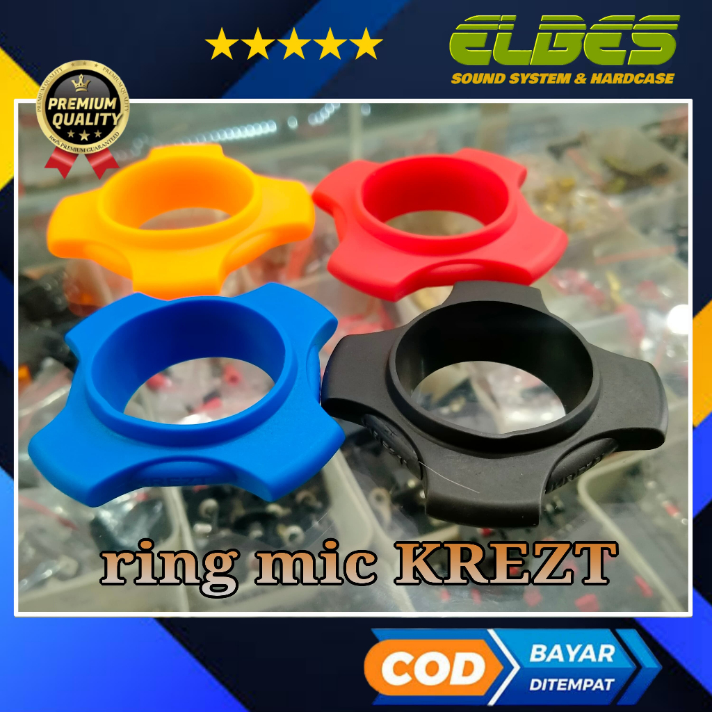Ring mic KREZT N10 ORIGINAL karet micropon melindungi mic anti nggelinding