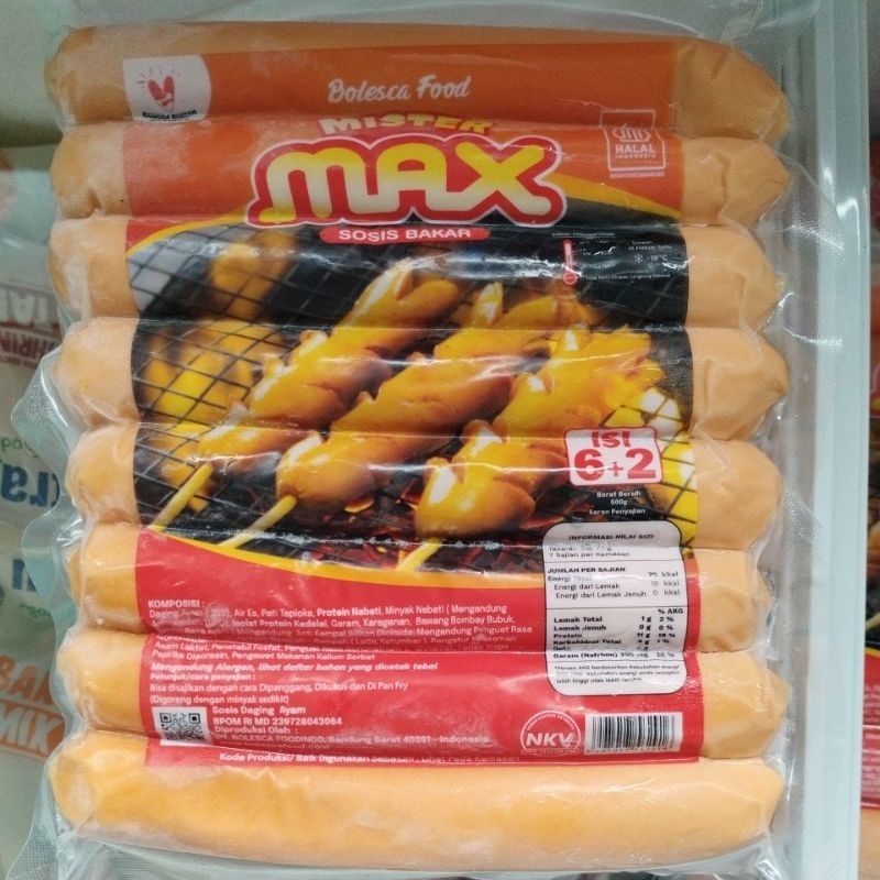 

Sosis Bakar Jumbo Mister Max |500gr | isi 8 |