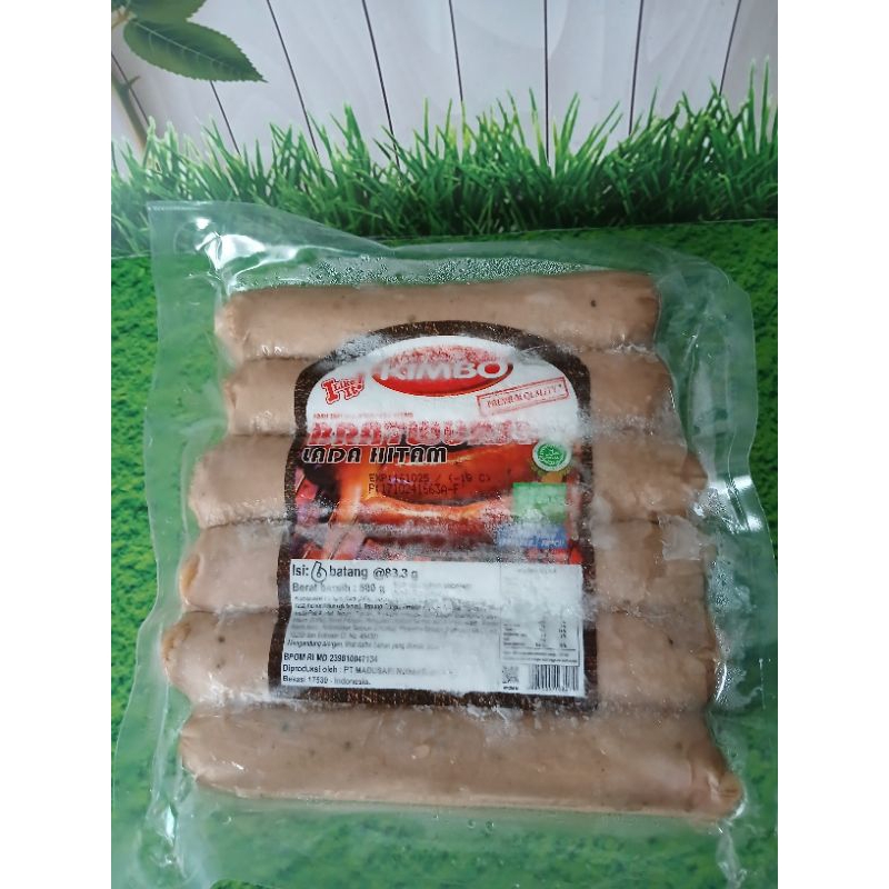 

Sosis sapi kimbo lada hitam isi 6 jumbo