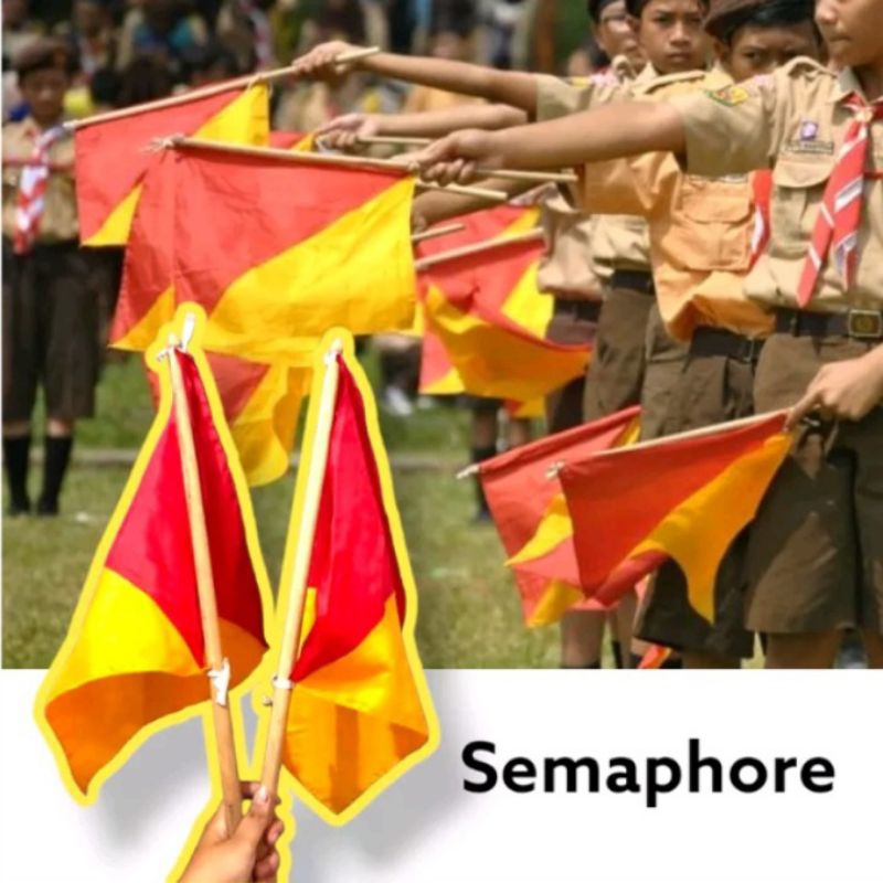 

BENDERA SEMAPHORE PRAMUKA (SATUAN)