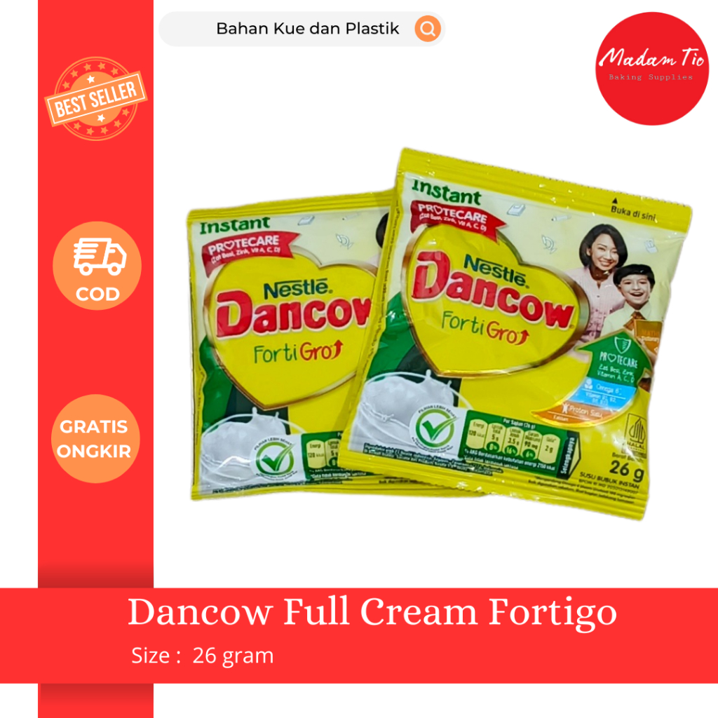 

Dancow Full Cream Fortigo 26 gram 1pcs