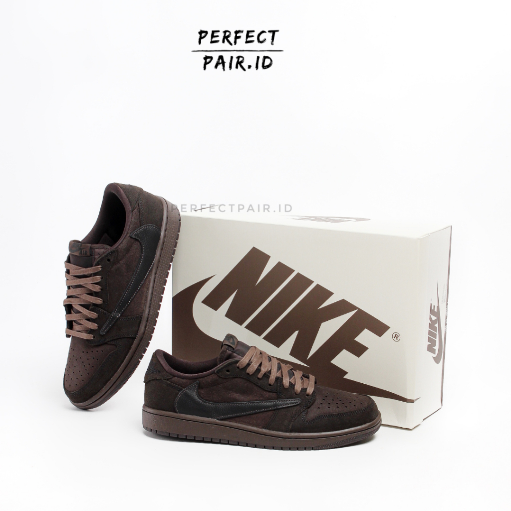 Air Jordan 1 Low Travis Scott Velvet Brown 100% Original BNIB