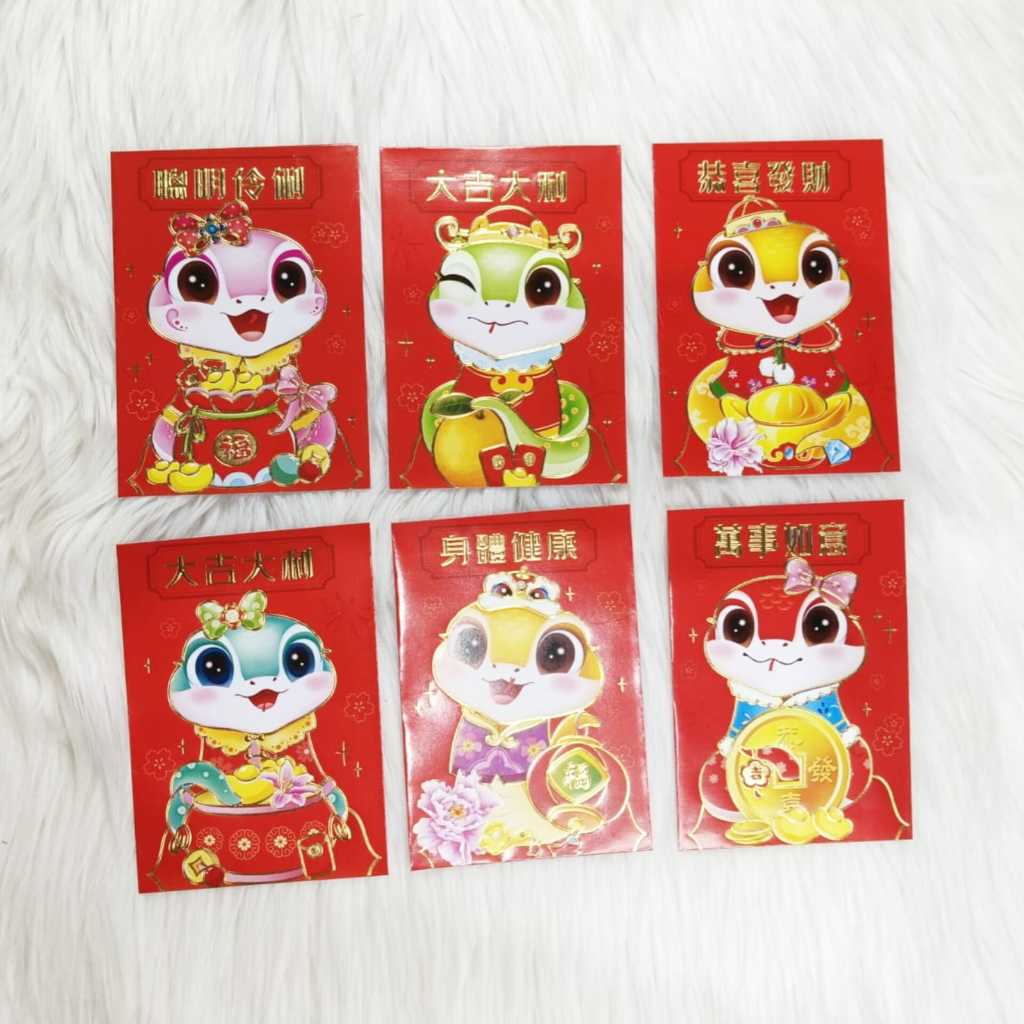 

Angpao Imlek Shio Ular 4024 Ukuran Standar Isi 6 Pcs