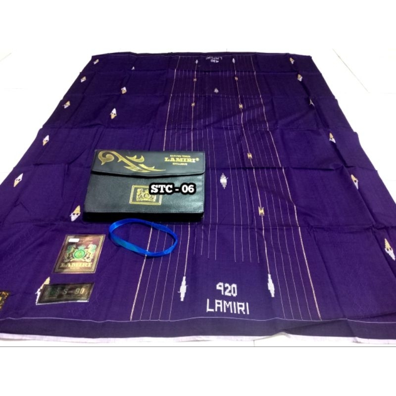Sarung LAMIRI Mercerized Motif STC Songket Timbul
