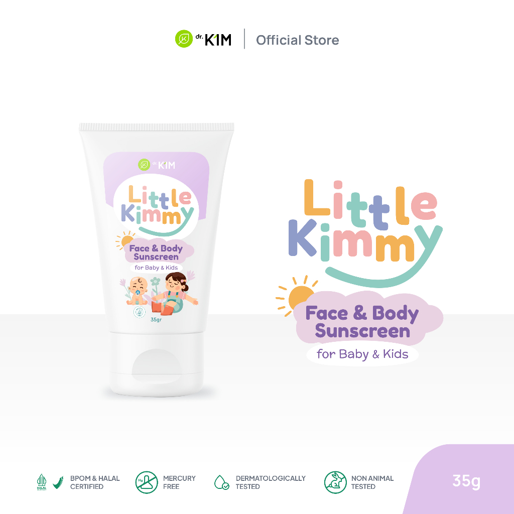 Little Kimmy Face dan Body Sunscreen for baby dan kids by dr KIM Skincare