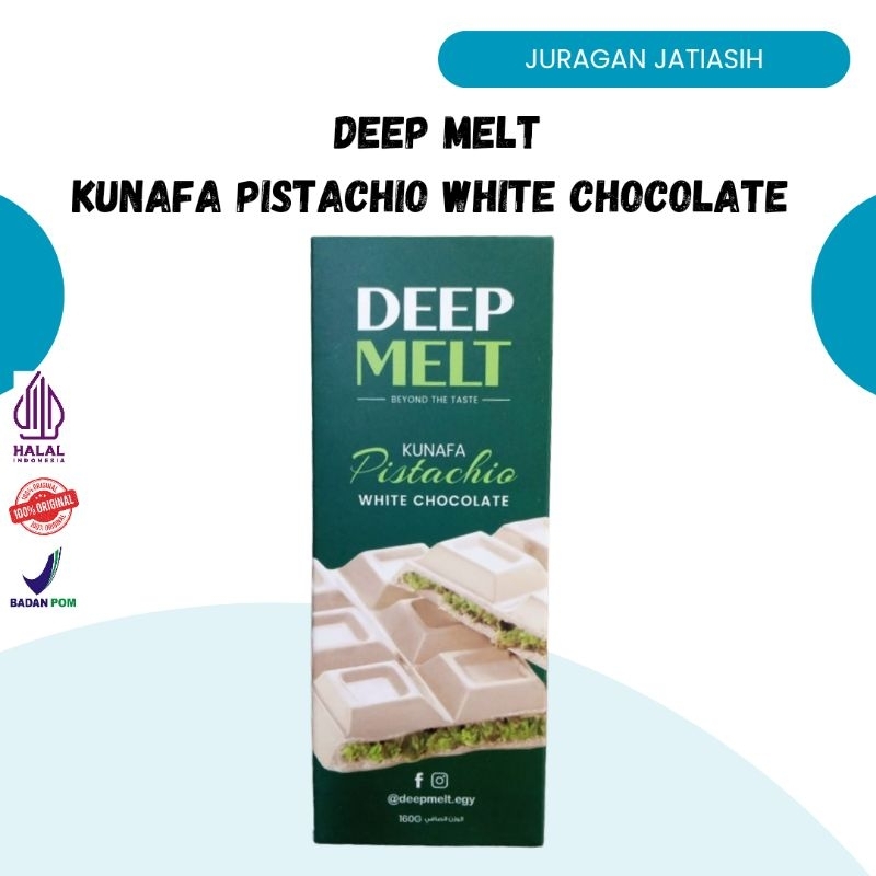 

READY stok cokelat Dubai DEEP MELT white choco isi kunafa pistachio