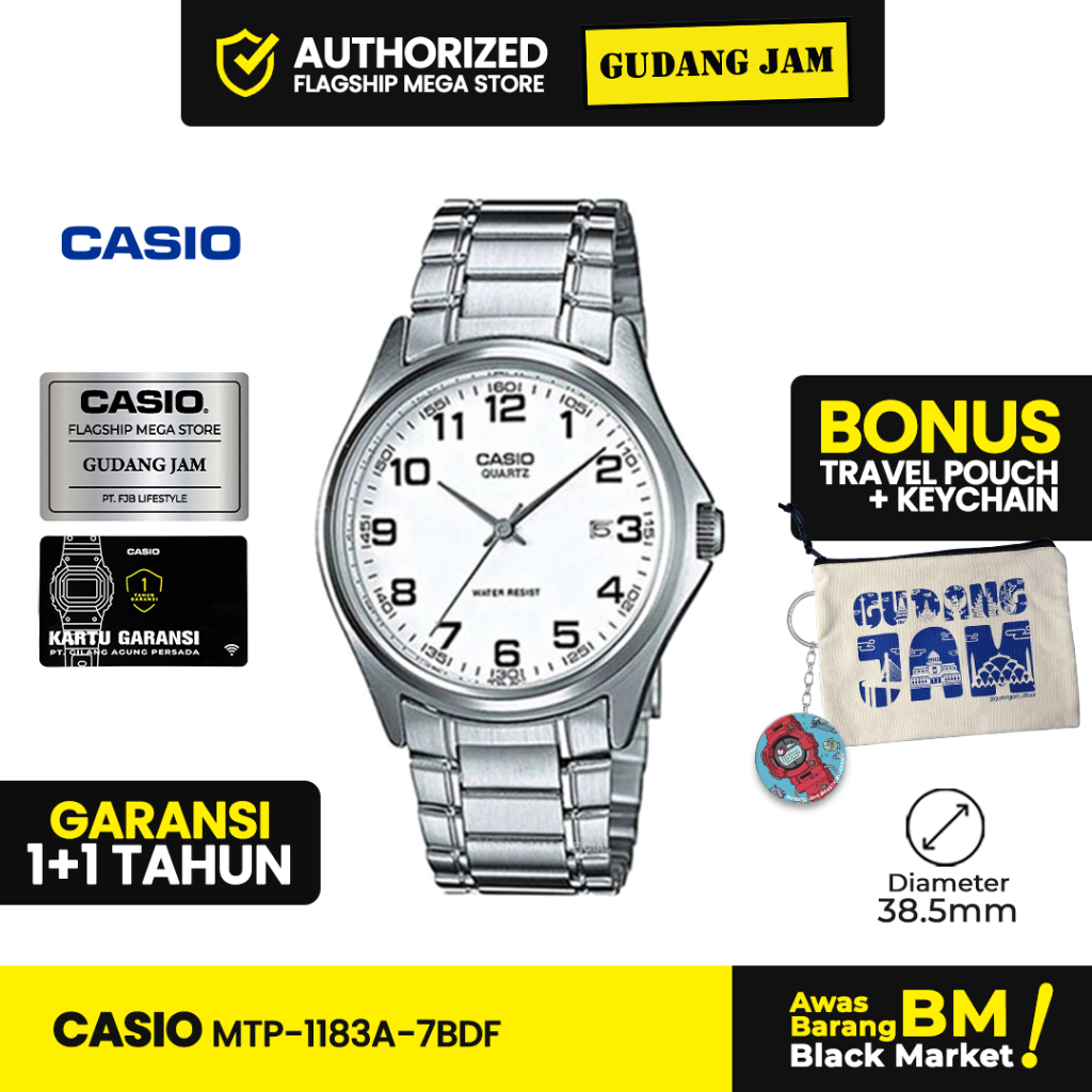Jam Tangan Casio MTP-1183A-7BDF MTP-1183A MTP-1183 MTP1183A MTP 1183A